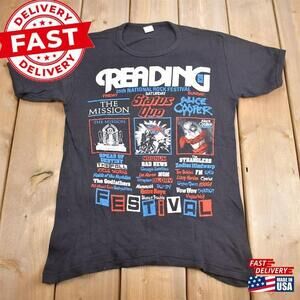 Retro 1980 Reading Leeds 25Th National Rock Festival T-Shirt